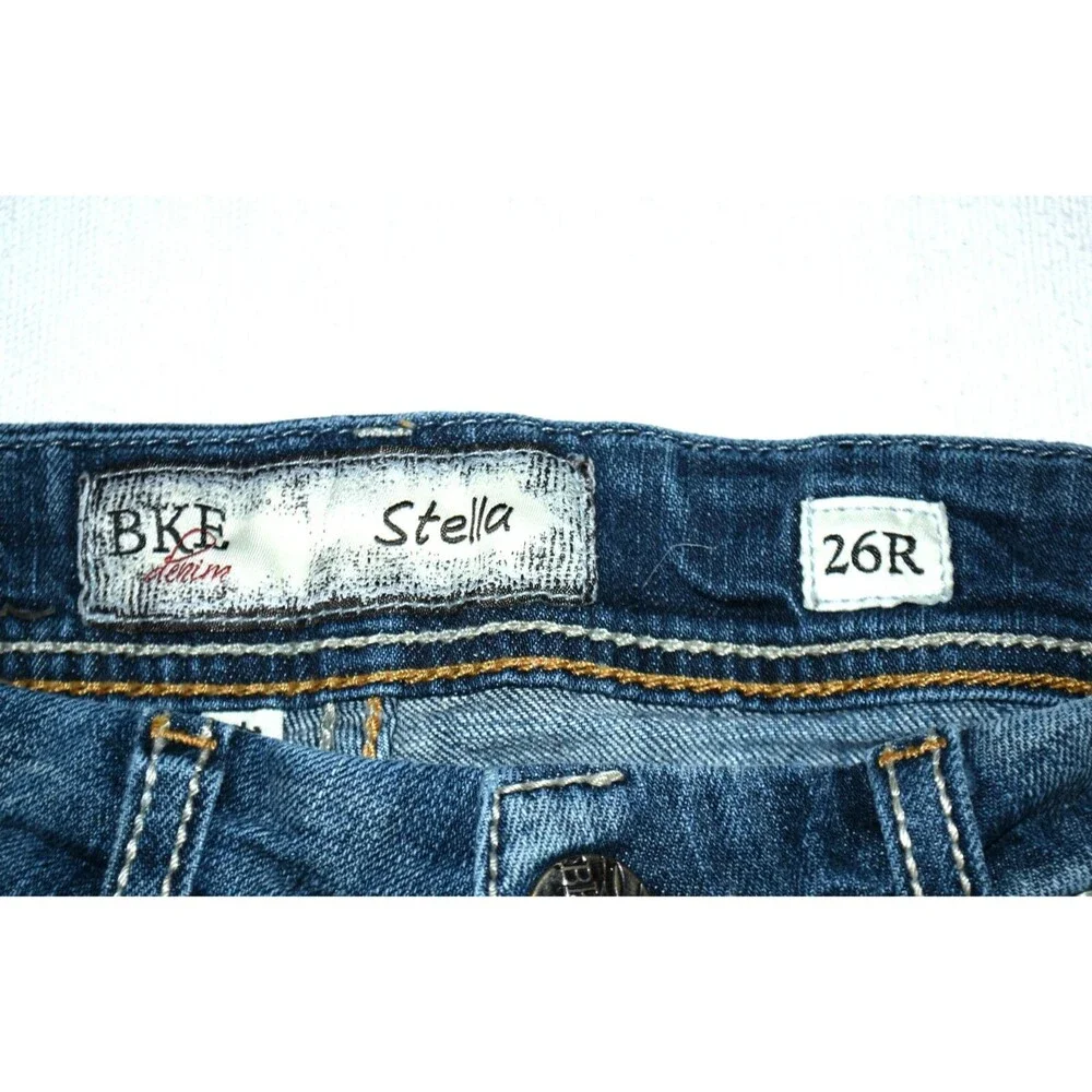 BKE Denim Women's Size 26R Stella Distressed Cut Off Jean Shorts